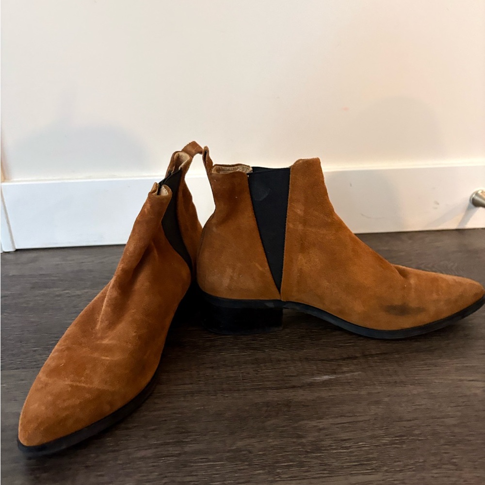 Frank & Oak Suede Ankle Boots - Brown